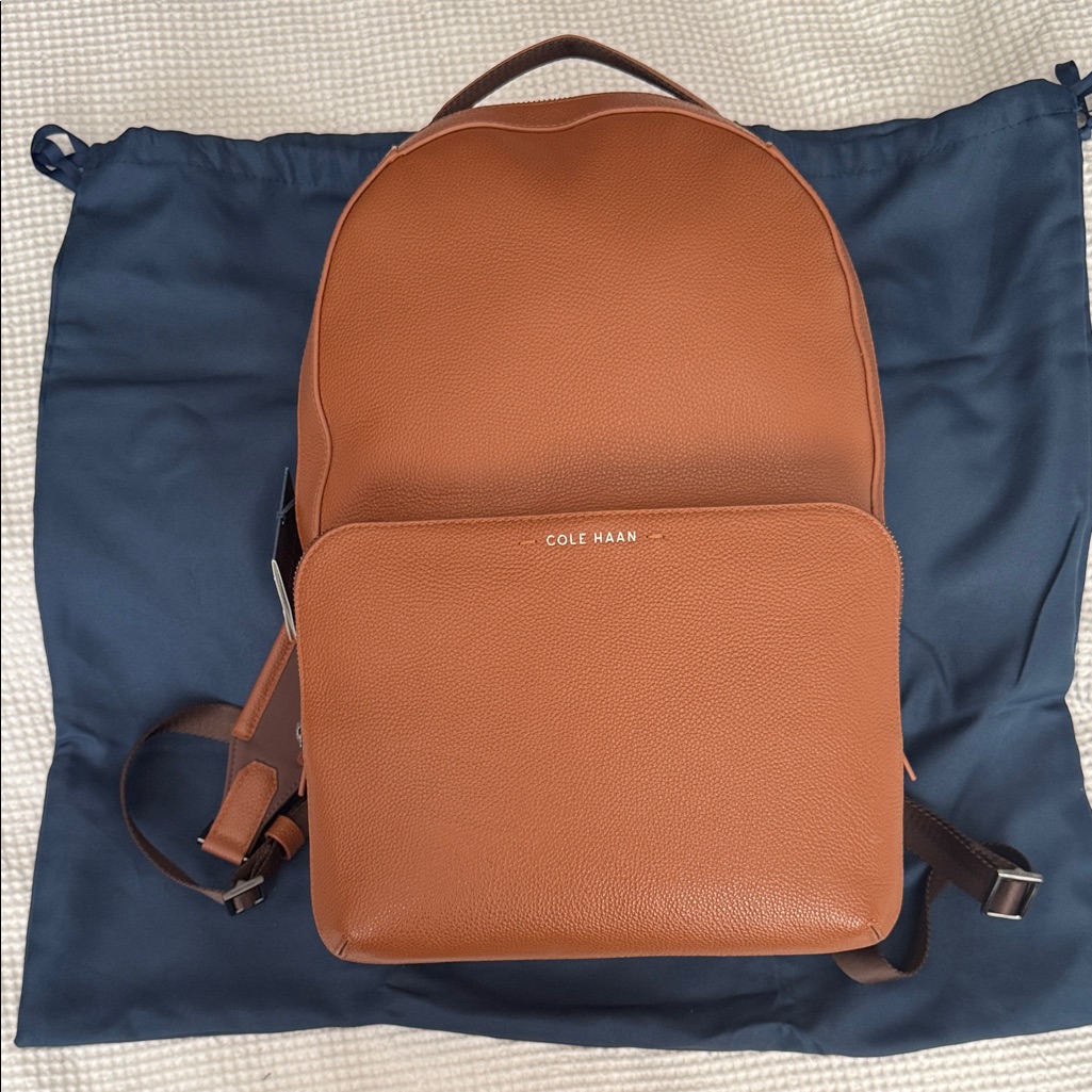 Cole Haan - Tan Leather Backpack